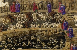 Sandro_Botticelli_-_Inferno,_Canto_XVIII_-_WGA02854 - VirtualNexus